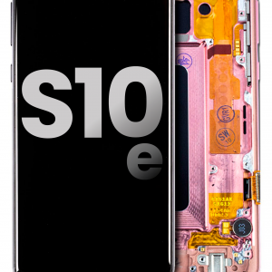 OLED Assembly With Frame For Samsung Galaxy S10E (Used OEM Pull: Grade B/C) (Flamingo Pink)