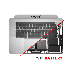 Top Case with Battery and Keyboard (ANSI US) For MacBook Pro 16" A2141 (2019) (Used OEM Pull: Grade A) (Space Gray)