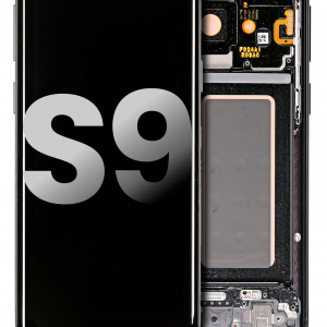 OLED Assembly With Frame For Samsung Galaxy S9 (Used OEM Pull: Grade B/C) (Midnight Black)