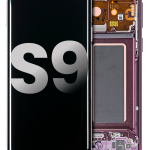 OLED Assembly With Frame For Samsung Galaxy S9 (Used OEM Pull: Grade B/C) (Lilac Purple)
