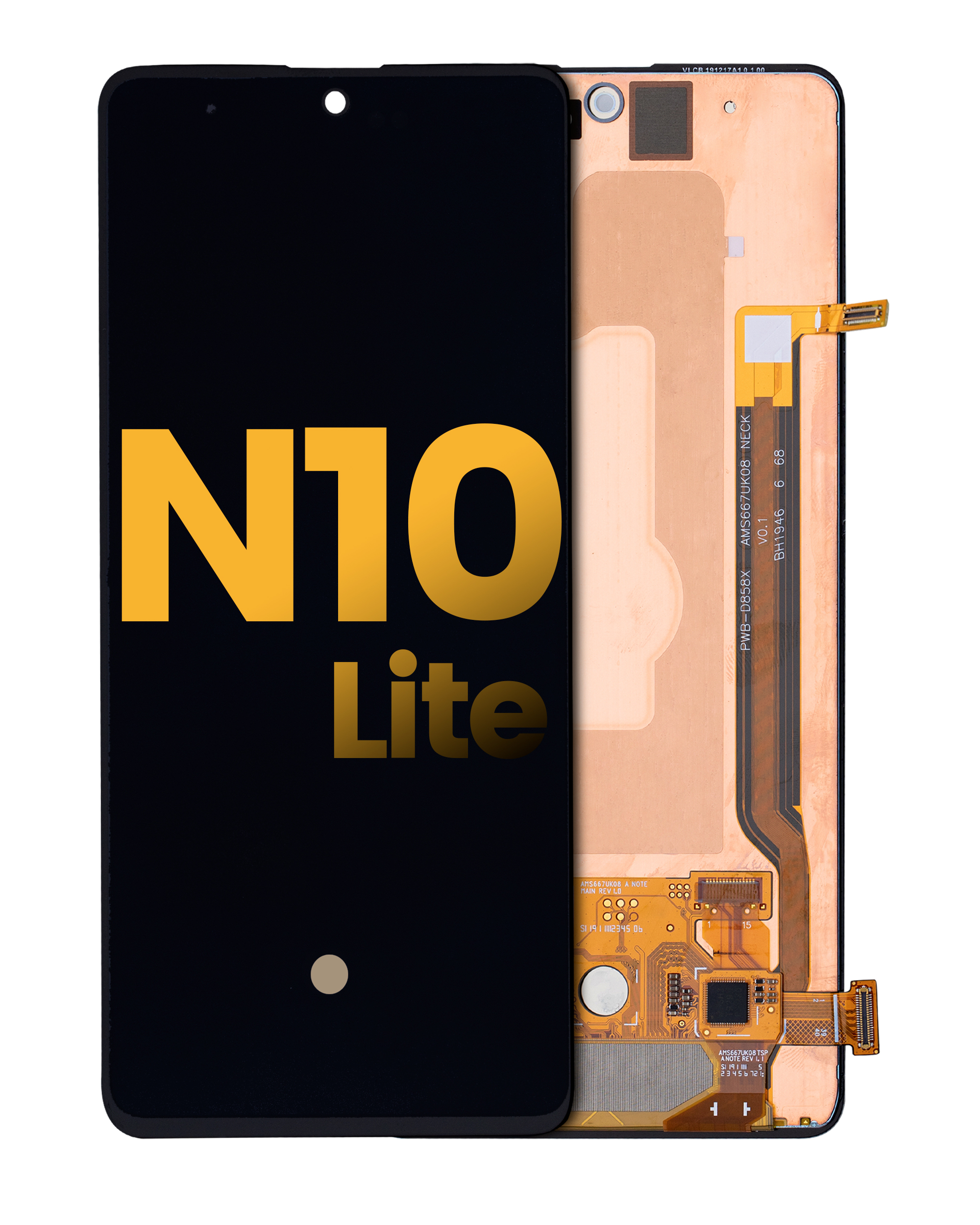 OLED Assembly Without Frame For Samsung Galaxy Note 10 Lite (Refurbished) (All Colors)