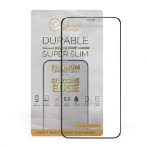 Casper Silicone Tempered Glass For iPhone 12 / 12 Pro (Retail Pack) (Clear)