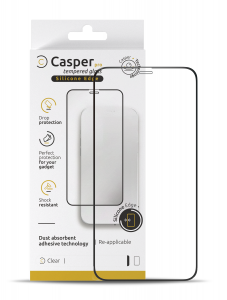 Casper Pro Silicone Tempered Glass For iPhone 13 Mini (Retail Pack) (Clear)