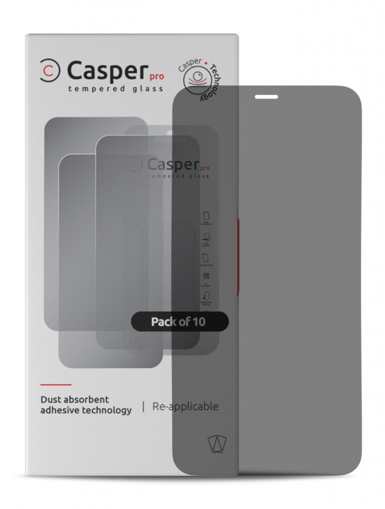 Casper Pro Tempered Glass For iPhone XR / 11 (10 Pack) (Privacy)