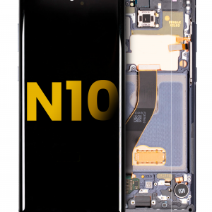 OLED Assembly With Frame For Samsung Galaxy Note 10 (Refurbished) (Aura Black)