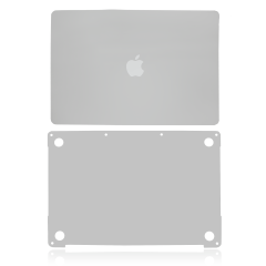 2 in 1 (Top and Bottom) Skin For MacBookPro 13" A2251 (2020) (Silver)