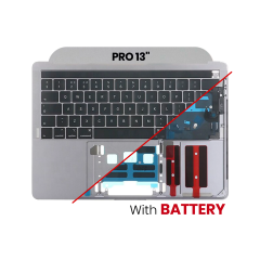 Top Case with Battery and Keyboard (ANSI US) For MacBook Air 13" A1369 (2010) (Used OEM Pull: Grade A)