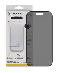Casper Pro Edge Tempered Glass For iPhone 15 Pro Max (Retail Pack) (Privacy)