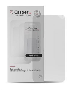 Casper Pro Tempered Glass For iPhone 15 Pro Max (10 Pack) (Clear)