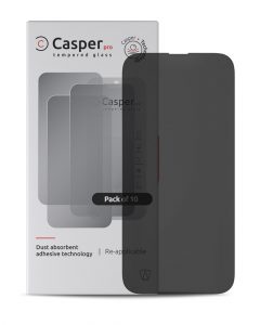 Casper Pro Tempered Glass For iPhone 15 Pro (10 Pack) (Privacy)