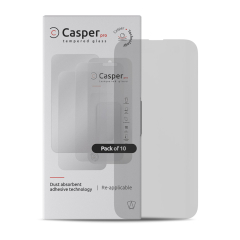 Casper Pro Tempered Glass For iPhone 15 Pro (10 Pack) (Matte)