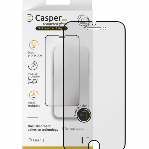 Casper Pro Silicone Tempered Glass For iPhone 6 Plus / 6S Plus / 7 Plus / 8 Plus (Retail Pack) (Clear)
