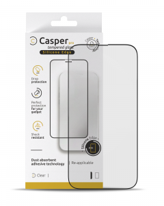 Casper Pro Silicone Tempered Glass For iPhone 14 Pro Max (Retail Pack) (Clear)