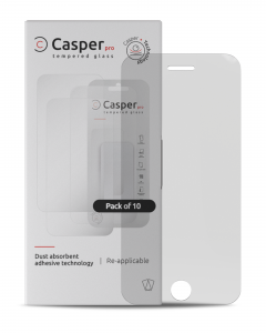 Casper Pro Tempered Glass For iPhone 6 Plus / 6S Plus / 7 Plus / 8 Plus (10 Pack) (Clear)