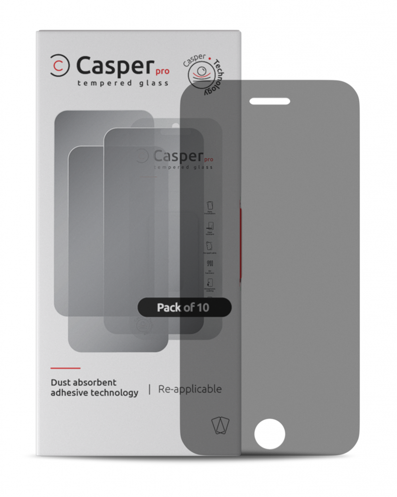 Casper Pro Tempered Glass For iPhone 6 Plus / 6S Plus (10 Pack) (Privacy)