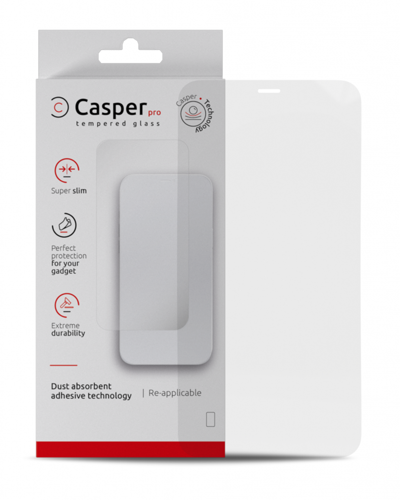 Casper Pro Tempered Glass For iPhone XR / 11 (Retail Pack) (Clear)