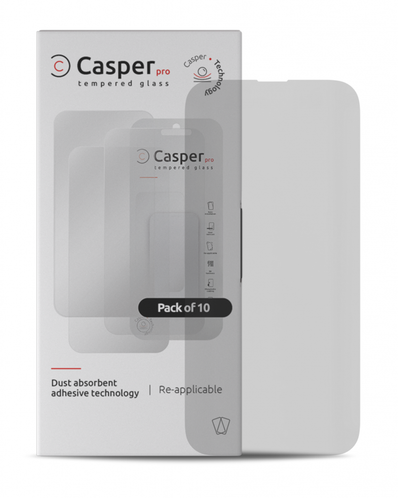 Casper Pro Tempered Glass For iPhone 14 Pro (10 Pack) (Matte)
