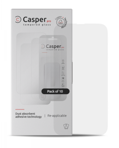 Casper Pro Tempered Glass For iPhone 14 Pro Max (10 Pack) (Clear)