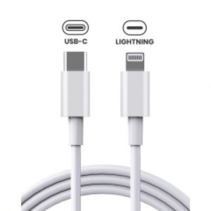 USB-C to Lightning Cable For iPhone / iPad (1 m / 3 ft) (OEM Grade New) (Bulk Packaging)