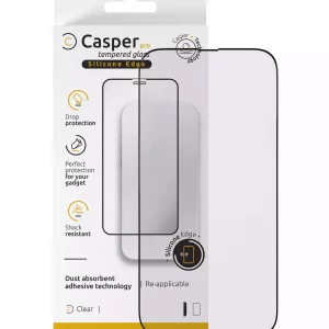Casper Pro Silicone Tempered Glass For iPhone 16 Pro Max / 17 Pro Max (Retail Pack) (Clear)