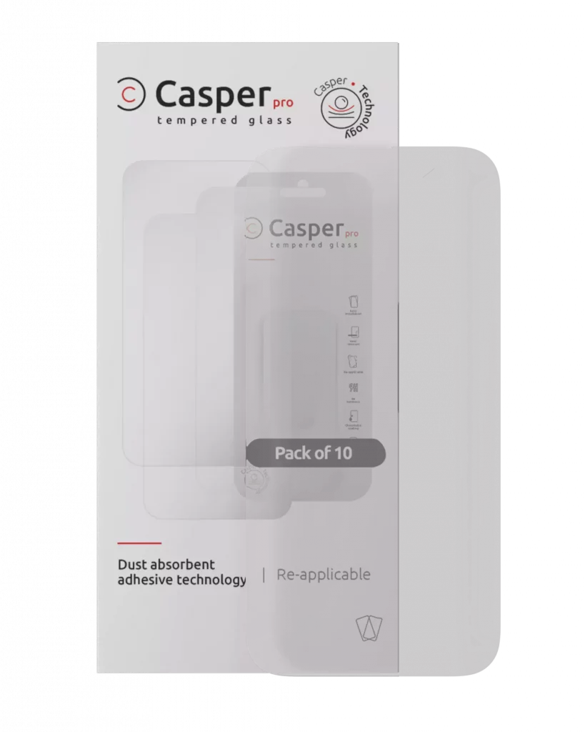 Casper Pro Tempered Glass For iPhone 16 Pro Max / 17 Pro Max (10 Pack) (Matte)