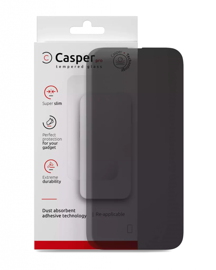 Casper Pro Tempered Glass For iPhone 16 Pro Max / 17 Pro Max (Retail Pack) (Privacy)