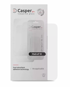 Casper Pro Tempered Glass For iPhone 16 Pro / 17 / 17 Pro / 18 Pro (10 Pack) (Clear)