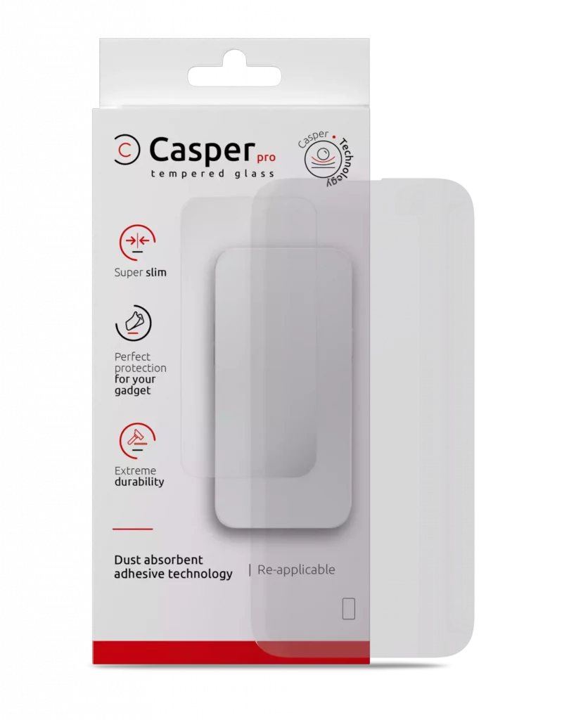 Casper Pro Tempered Glass For iPhone 16 Pro / 17 / 17 Pro (Retail Pack) (Matte)