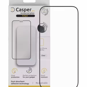 Casper Pro Edge Tempered Glass For iPhone 16 Pro / 17 / 17 Pro (Retail Pack) (Clear)