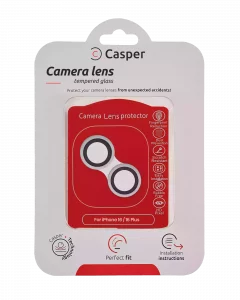 Casper Camera Lens Protector For iPhone 16 / 16 Plus (White) (Clear)