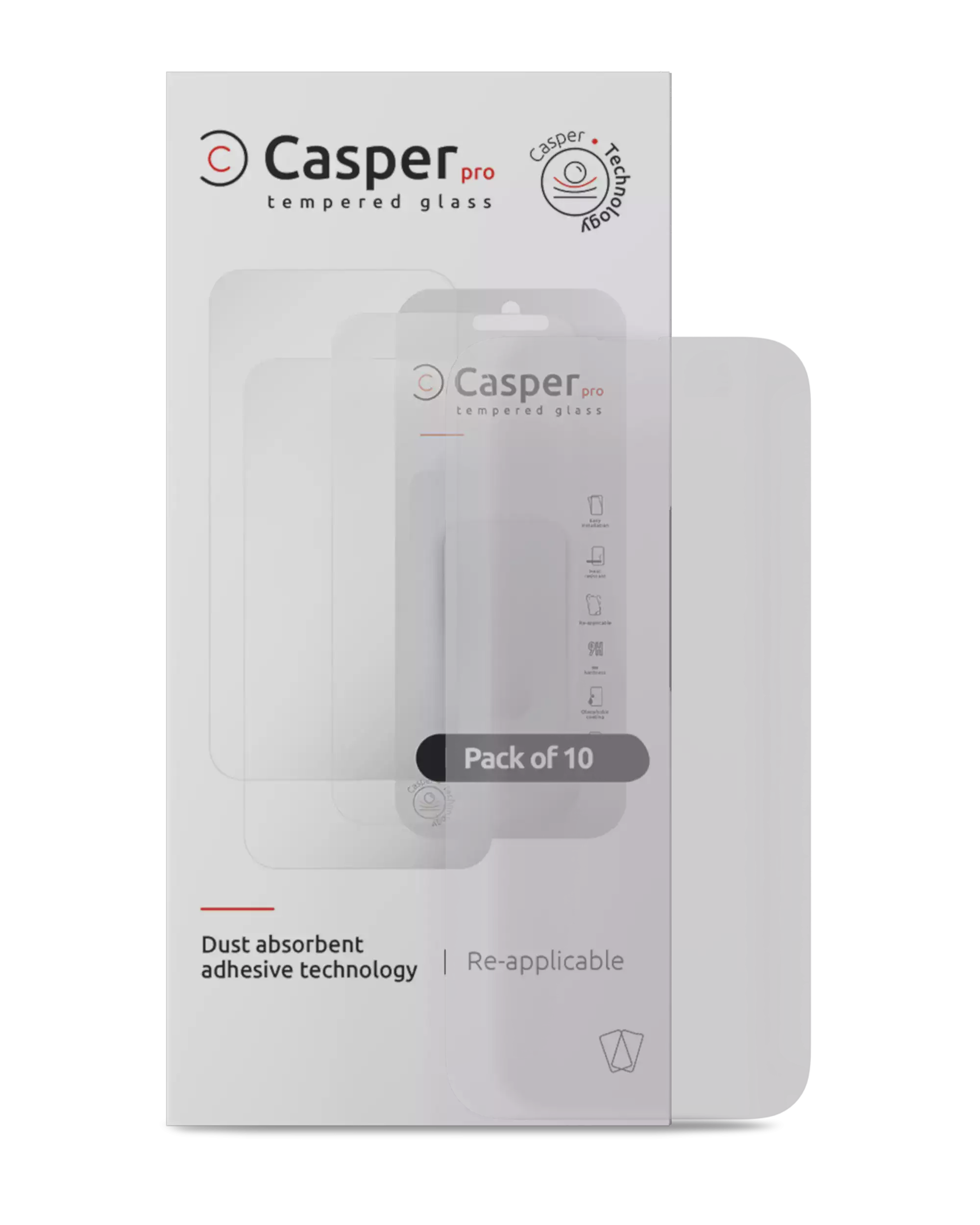 Casper Pro Tempered Glass For iPhone 13 Pro Max / 14 Plus (10 Pack) (Matte)