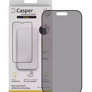 Casper Pro Edge Tempered Glass For iPhone 16 Pro / 17 / 17 Pro (Retail Pack) (Privacy)