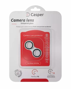 Casper Camera Lens Protector For iPhone 15 / 15 Plus (blue) (Clear)