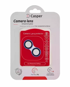Casper Camera Lens Protector For iPhone 16 / 16 Plus (Ultramarine) (Clear)