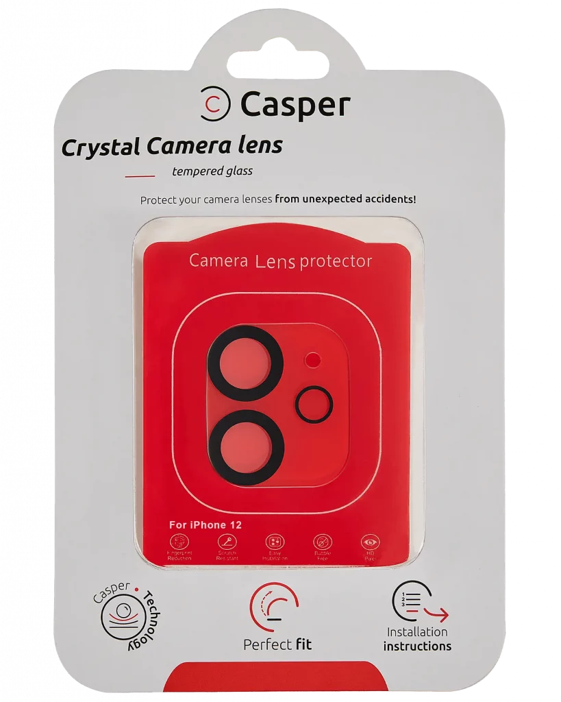 Casper Camera Lens Protector For 12 Pro (Crystal Full Cover)