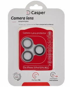 Casper Camera Lens Protector For iPhone 13 Pro / 13 Pro Max (Gray) (Clear)
