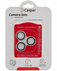 Casper Camera Lens Protector For iPhone 13 Pro / 13 Pro Max (Silver) (Clear)