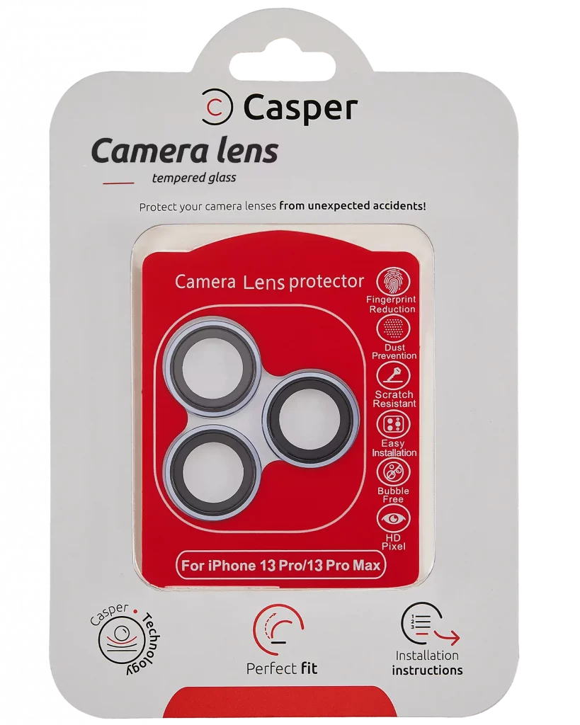 Casper Camera Lens Protector For iPhone 13 Pro / 13 Pro Max (Blue) (Clear)