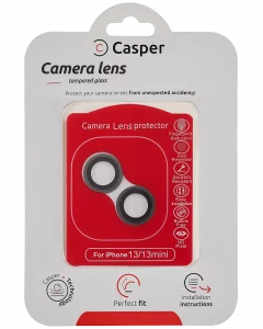 Casper Camera Lens Protector For iPhone 13 / 13 Mini (Black) (Clear)