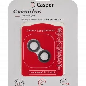 Casper Camera Lens Protector For iPhone 13 / 13 Mini (Black) (Clear)