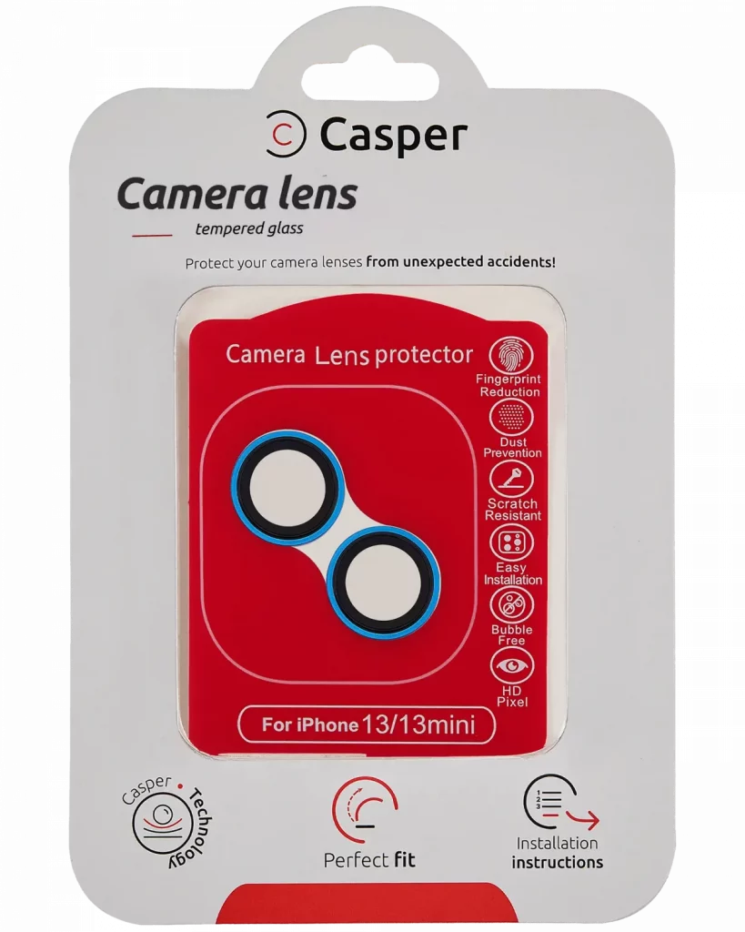 Casper Camera Lens Protector For iPhone 13 / 13 Mini (Blue) (Clear)