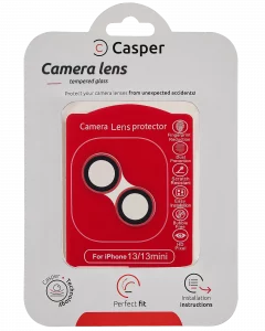 Casper Camera Lens Protector For iPhone 13 / 13 Mini (Red) (Clear)