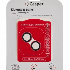 Casper Camera Lens Protector For iPhone 13 / 13 Mini (Red) (Clear)