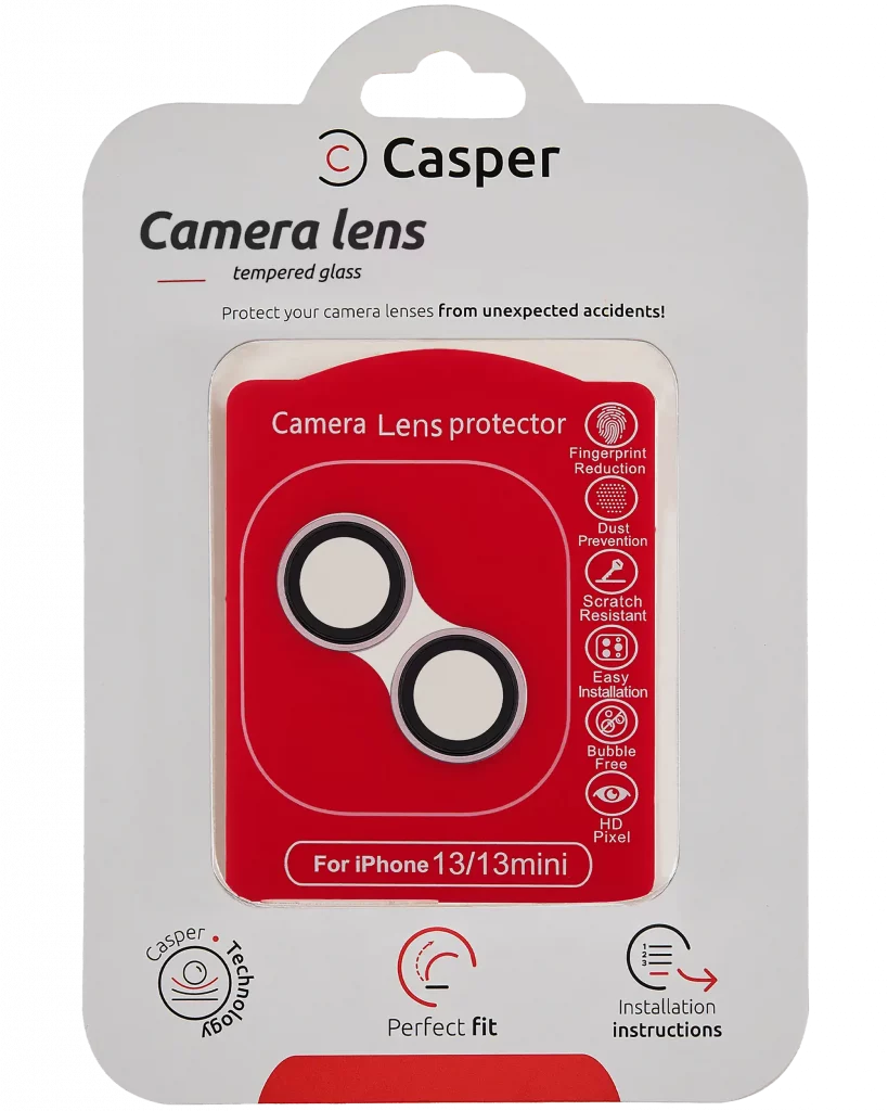 Casper Camera Lens Protector For iPhone 13 / 13 Mini (Pink) (Clear)