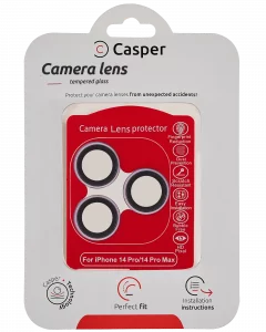 Casper Camera Lens Protector For iPhone 14 Pro / 14 Pro Max (Purple) (Clear)