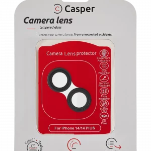 Casper Camera Lens Protector For iPhone 14 / 14 Plus (Black) (Clear)