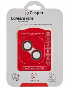 Casper Camera Lens Protector For iPhone 14 / 14 Plus (Red) (Clear)