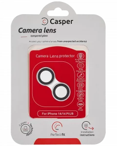 Casper Camera Lens Protector For iPhone 14 / 14 Plus (Silver) (Clear)