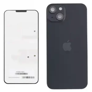 Back Glass w/ MagSafe Magnet & NFC & Flashlight Flex For IPhone 15 Plus (Genuine OEM) (Black)