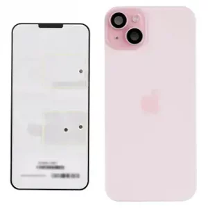 Back Glass w/ MagSafe Magnet & NFC & Flashlight Flex For IPhone 15 Plus (Genuine OEM) (Pink)
